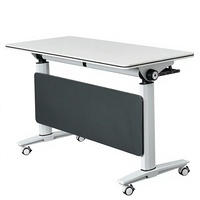 Büro-Klapptisch für Schulungen, Tragbarer Faltbarer Raumverstellbarer Tisch mit Rollen, Holz-Besprechungstisch-Set, Möbel nach Maß