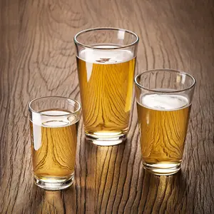 Vaso transparente alto Vasos multiusos Boca ancha Vasos de cerveza de pub de pinta de 16 onzas
