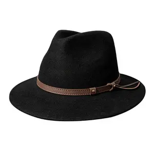 Croyance Chaude Israël <span class=keywords><strong>Chapeau</strong></span> Juif Laine <span class=keywords><strong>Juifs</strong></span> Hassidiques Casquette Fedora à Large Bord Chapeaux Hassidiques Noirs - Product Image 1