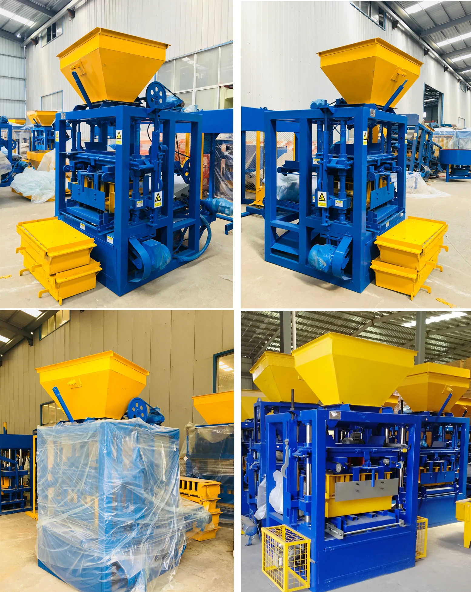 QT4-24 high quality construction ecological automatic small concrete block making machine