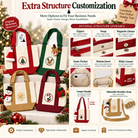 Sac fourre-tout en toile à panneaux contrastants avec poche avant et fond large, idéal pour les boutiques, les cadeaux de fin d'année et les promotions