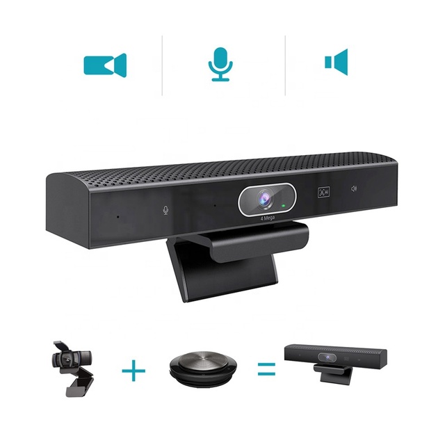 2K Auto Tracking Ptz Camera Video Conference bar Built-in Microphone Array and High-quality Speakers