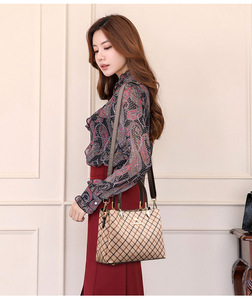 Hot Selling High Quality PU Lady Tote <b>Bag</b> Handbag Luxury Women's Handbags Wholesale - Product Image 2