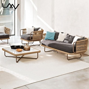 Meubles <span class=keywords><strong>de</strong></span> luxe tous temps meubles <span class=keywords><strong>de</strong></span> patio extérieur meubles en <span class=keywords><strong>bois</strong></span> <span class=keywords><strong>de</strong></span> teck ensemble <span class=keywords><strong>de</strong></span> <span class=keywords><strong>jardin</strong></span> en <span class=keywords><strong>bois</strong></span> corde tissé <span class=keywords><strong>grand</strong></span> ensemble <span class=keywords><strong>de</strong></span> canapé - Product Image 6