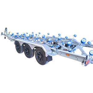<span class=keywords><strong>Remorque</strong></span> pour <span class=keywords><strong>bateau</strong></span> en aluminium à 3 essieux de 28 pieds, éclairage LED marin pour eau salée, <span class=keywords><strong>étanche</strong></span>, légère, anti-corrosion, pour la pêche et les yachts - Product Image 3