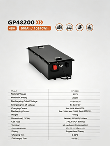 Batteries 48V 200Ah 16S1P avec surveillance en temps réel et BMS intelligent pour stockage d'énergie/voitures de golf/chariots élévateurs/systèmes de secours LFP48200 Fa - Product Image 2