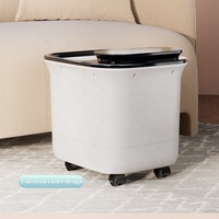 Masseur électrique pour les pieds LEERCON Elite, machine de luxe à compression d'air, pétrissage profond des tissus, massage par roulement, thérapie thermique, spa pour les jambes Elite