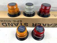 Clignotants rouges ambrés à base magnétique pour lampes solaires marines et nautiques LED d'avertissement lanterne marine/prix clignotant lumière jaune