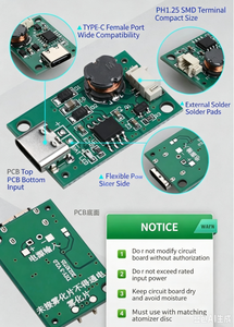โมดูลเครื่องเพิ่มความชื้นแบบอิเล็กทรอนิกส์ DIY โมดูลสเปรย์ USB แผ่นอะตอมไมซ์ แผงวงจรรวม อุปกรณ์ทดลอง DIY - Product Image 2