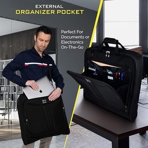 Échantillon gratuit de sacs de vêtements portables pour femmes, sac de voyage pliable à usages multiples, sac de voyage en PU, sac de voyage pour vêtements - Product Image 5