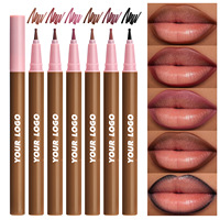 Crayon à lèvres vegan longue tenue, résistant aux bavures et à l'eau, séchage rapide, marque privée, teinte liquide pour les lèvres, rouge à lèvres, crayon à lèvres waterproof