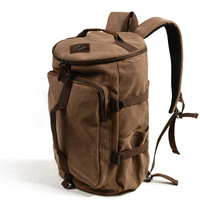 Sac à dos vintage en toile pour homme, idéal pour les voyages, le travail et la randonnée, avec compartiment portable pour ordinateur portable et respirant pour les essentiels