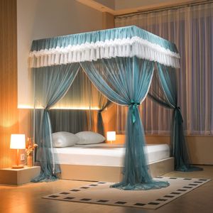 Nieuwe Franse Europese Romantische Droom Prachtige Prinses Wind Vierkante Dak Vloer Klamboe Beugel Klamboe - Product Image 6