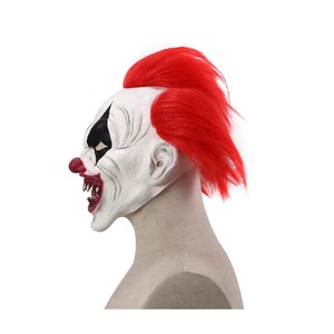 Máscara de Payaso Clásica de Goma, Accesorios de Disfraz para Fiesta de Terror Navideña, Máscara de Cosplay Sonriente Espeluznante, Disfraz de <span class=keywords><strong>Escape</strong></span> para Fiesta de Terror - Product Image 3