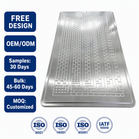 Plaque de refroidissement liquide soufflée en aluminium Type 104s pour conteneur ESS, refroidissement de batterie de stockage d'énergie, spécification personnalisée
