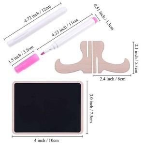 Perfect Erasable Rectangle Chalk Boards for Menu on the Table Best <strong>Mini</strong> Blackboards <strong>Mini</strong> Chalkboard Signs with Stand - Product Image 3
