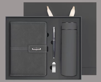 Ensemble cadeau de papeterie haut de gamme avec carnet, logo personnalisé, boîtes de luxe pour entreprise, pour le bureau