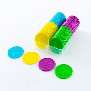 Jetons de poker en plastique PS personnalisés en gros, imprimés avec des logos et des numéros colorés pour les jeux de société - Product Image 2