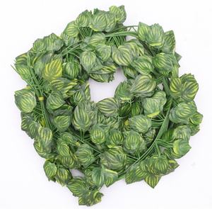 Guirnalda de hojas artificiales <span class=keywords><strong>Malus</strong></span> <span class=keywords><strong>spectabilis</strong></span>, plantas colgantes para dormitorio, boda, fiesta, jardín, hogar, oficina, decoración de pared - Product Image 5