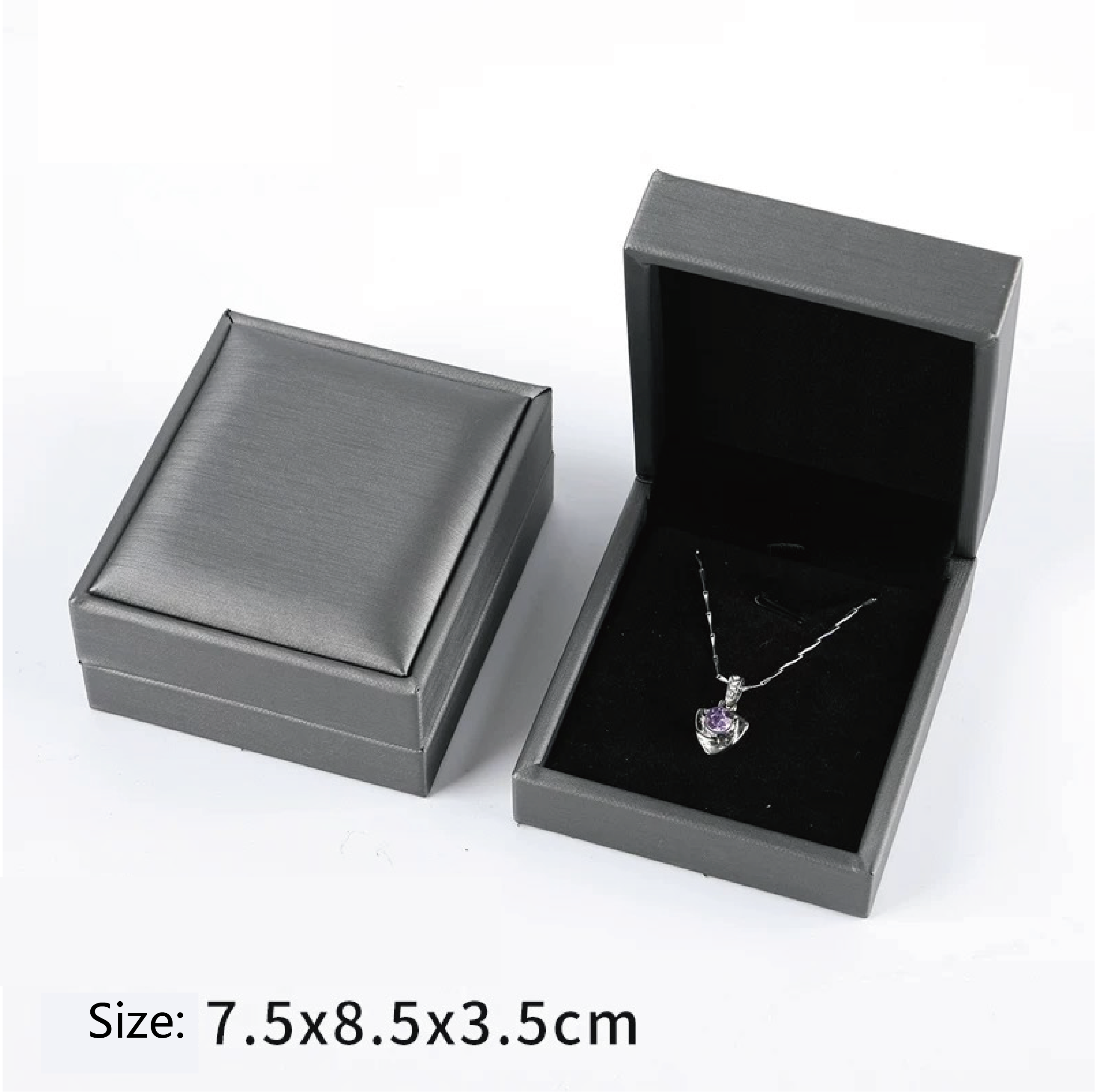 scatola per collana in argento