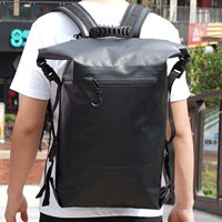 Bolsa impermeable con cierre superior de rollo, mochila de PVC resistente al agua, 500D, venta al por mayor