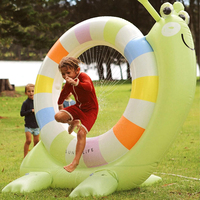 Escargot gonflable géant de 155 cm en gros personnalisé directement de l'usine - Jouet aquatique surprise géant pour les fêtes à la piscine et les jeux de jardin
