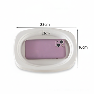 Assiette ovale en bagasse de 9 pouces, biodégradable, compostable, blanche, pour la restauration, vente en gros - Product Image 2