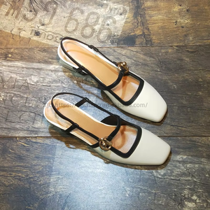 Nouvelles sandales pour femmes à bout carré et talon épais, style Baotou, pour le printemps et l'été - Product Image 4