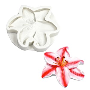 Molde de Silicona con Forma de Flor de Lirio para Fondant, Pasta de Goma, Chocolate, Decoración de Pasteles, Repostería - Product Image 4