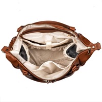 Sac à langer en cuir PU multifonction, grande capacité, imperméable, voyage, maman, maternité, bébé, couche-culotte, sac à dos, fourre-tout avec matelas à langer