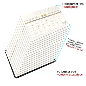 Tùy chỉnh bàn lịch 2026 sử dụng cho lớn Chuột Mat Pad PU bảo vệ bìa và PVC có thể nhìn thấy màng cho văn phòng kế hoạch - Product Image 2