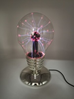 Lampe à plasma personnalisée avec prise, contrôle tactile sensible, forme d'ampoule en verre, boule de plasma