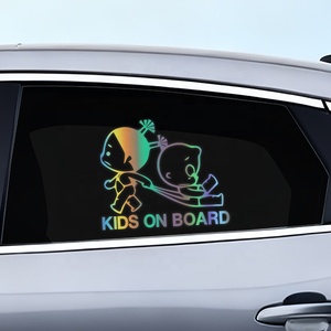 <span class=keywords><strong>Pegatina</strong></span> <span class=keywords><strong>Personalizada</strong></span> Autoadhesiva para Interiores de Automóviles con Diseño de Bebé, Vinilo Impermeable, Accesorio Decorativo para Automóviles - Product Image 5