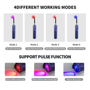 Dispositivo de pluma de antorcha de terapia de luz roja de 460nm, 630nm, 660nm, 850nm, 900nm - Product Image 3