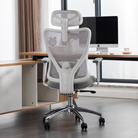 Chaise de bureau ergonomique en maille pour ordinateur, pivotante, moderne, de direction, réglable 3D, en promotion