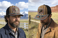 Gorra de Béisbol de 6 Paneles con Logotipo Metálico 3D de Western Metal, Unisex, Casual, con Serigrafía, Estilo Denim, para Playa y Pesca