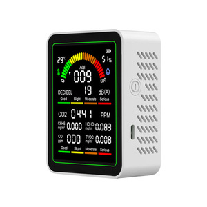 Air Quality Monitor ZN-MT12 OLED Display CO2 Formaldehyde TVOC Detector Temperature Humidity Sensor Noise Level Checker - Product Image 1