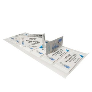 Étiquette autocollante personnalisée pliable <span class=keywords><strong>double</strong></span> <span class=keywords><strong>face</strong></span> pour emballage de flacon de sérum cosmétique et de produits de soin de la peau - Product Image 4