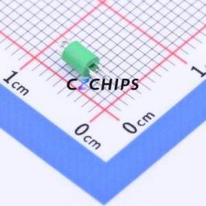 5116 Test Point / Test Loop Connector Pin Type (Through Board) Green 2.5mm - Product Image 1