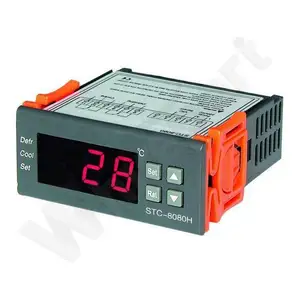 Mini Kühlraum grau Temperatur regler Zwei Relais Ausgang LED Heizung und Kühler STC-8080H digitalen Thermostat auf Kondensator