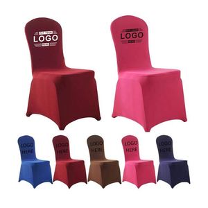 Housse de chaise personnalisée extensible pour mariage et événements, housses de chaise plates décoratives extensibles - Product Image 1