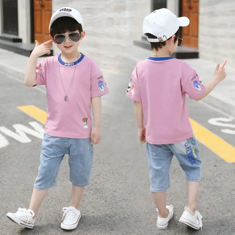 Clothes Outfits Baby Sets Clothing Cotton Boys Fashion Cartoon casual Quantity Summer Kids Oem
