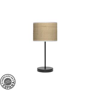 Lampada da Tavolo 1xE14 Nera e Bianco Chiaro 42x17x17cm, Ideale per Decorazione e Ambienti Accoglienti. - Product Image 1