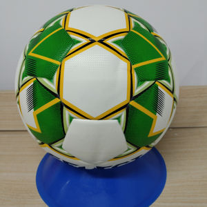 Balón de fútbol de PU de alta calidad, tamaño 5, con logo personalizado, balón de fútbol oficial para entrenamiento, fabricación. - Product Image 1