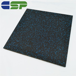 Chất Lượng Tốt Sàn 20Mm Dày Phòng Tập Thể Dục Sàn Sốc Hấp Thụ Cao Su Gạch Cho Tập Thể Dục - Product Image 2