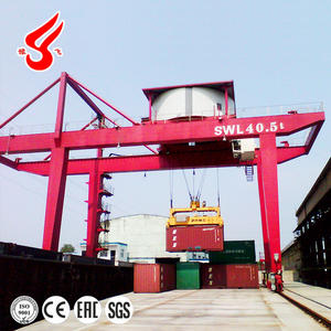 رافعة جسرية مثبتة على سكة الميناء رصيف الميناء لرفع حاوية 40 قدمًا مع موزع zmc - Product Image 5