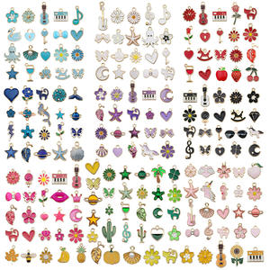 Colgante de Margarita de Metal chapado en oro DZ012, esmalte suave duro para hacer joyería DIY, pulseras, pendientes, collares, gran regalo - Product Image 2