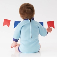 DIVESTAR Logo Kustom OEM Resleting Belakang Tahan Air Bernapas Ukuran Besar Unisex Bayi Balita Baju Selancar Bayi Pakaian Renang Wetsuit