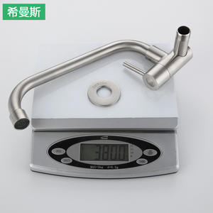 Robinet mural Himans en acier inoxydable 304, mitigeur à poignée unique avec valve en céramique, design minimaliste, installation facile - Product Image 2