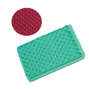 Silicone Cake Mold Rectangle Fondant Chocolate Texture DIY Baking Tool Wedding Decoration - Product Image 2
